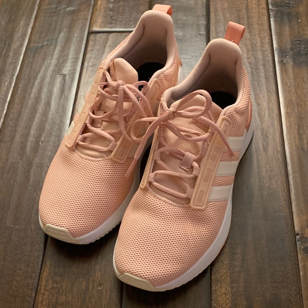 Adidas Women's Soft Pink PrimeGreen Sneakers EUC worn twice!